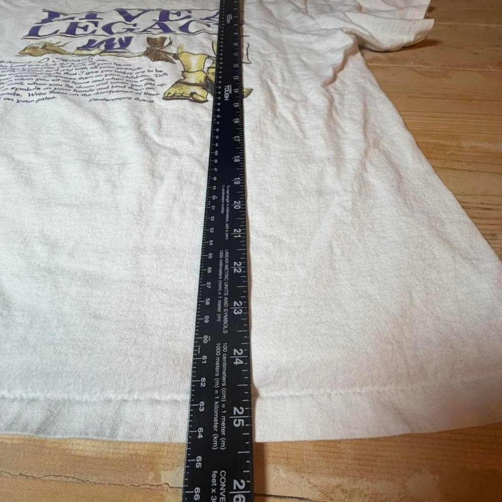Vintage 1998 Jesus Tee "Live A Legacy / Hear O Israel" tee - Picture 3 of 6